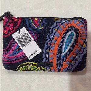 Vera Bradley Twilight Paisley “Escapade Wristlet” Quilted Design